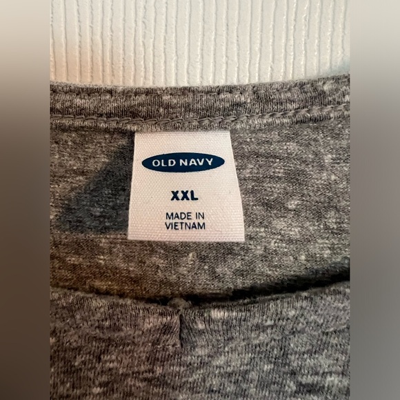 Grey Long Sleeve Cotton Shirt with Cut Out Detail & Tie On Sleeve SZ XXL - Picture 2 of 7